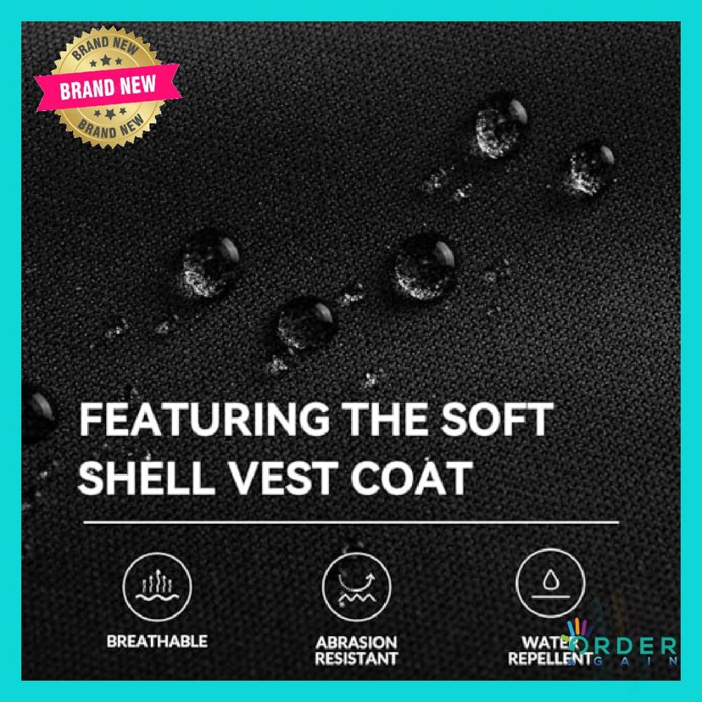 Lightweight Softshell Vest Windproof Sleeveless J… - image 6